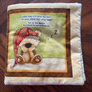 Cloth Bedtime Book | handmade for baby, toddler, preschool